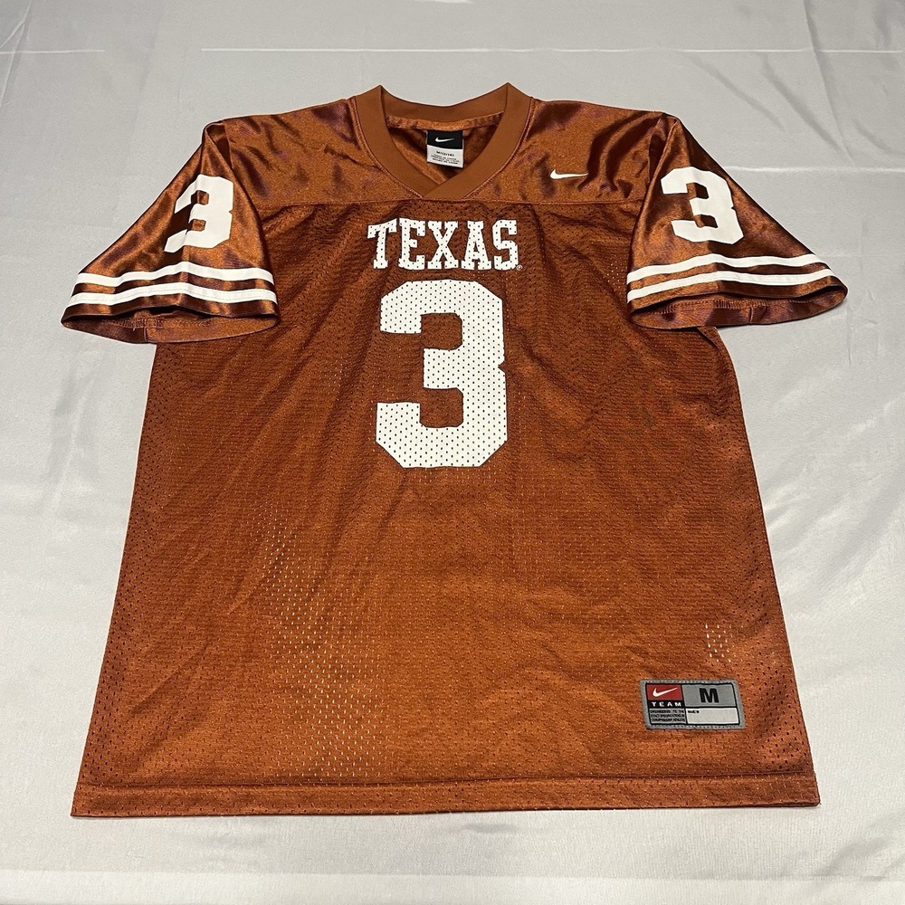 Nike Texas Longhorns #3 Football Jersey Youth Medium Burnt Orange